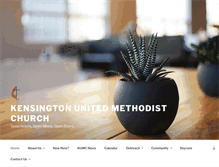 Tablet Screenshot of kensington-umc.org
